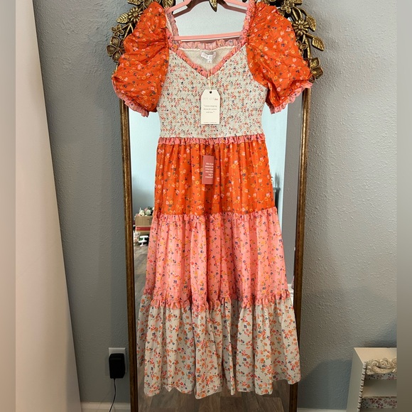 Ivy City Co Emily Dress in Sorbet - Medium - Picture 2 of 4